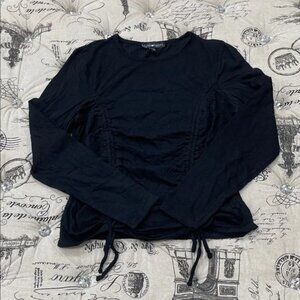 Derek Heart Ruched Long Sleeve Top